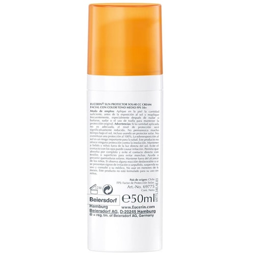 Eucerin Sun Cc Cream Fps 50+ (Tono Medio) 50Ml