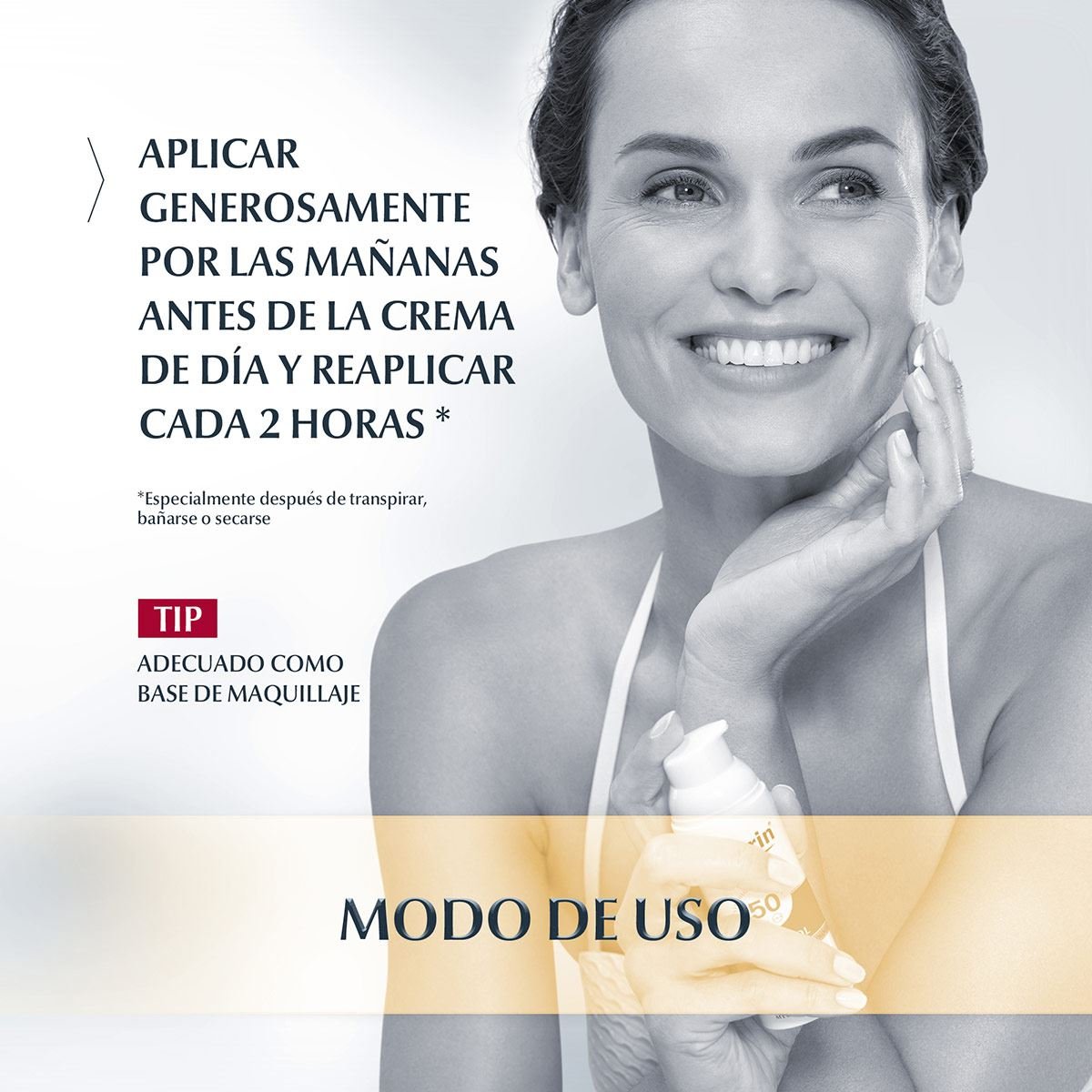 Eucerin Sun CC. Cream FPS 50+ (Tono Medio) 50 ml image number 3