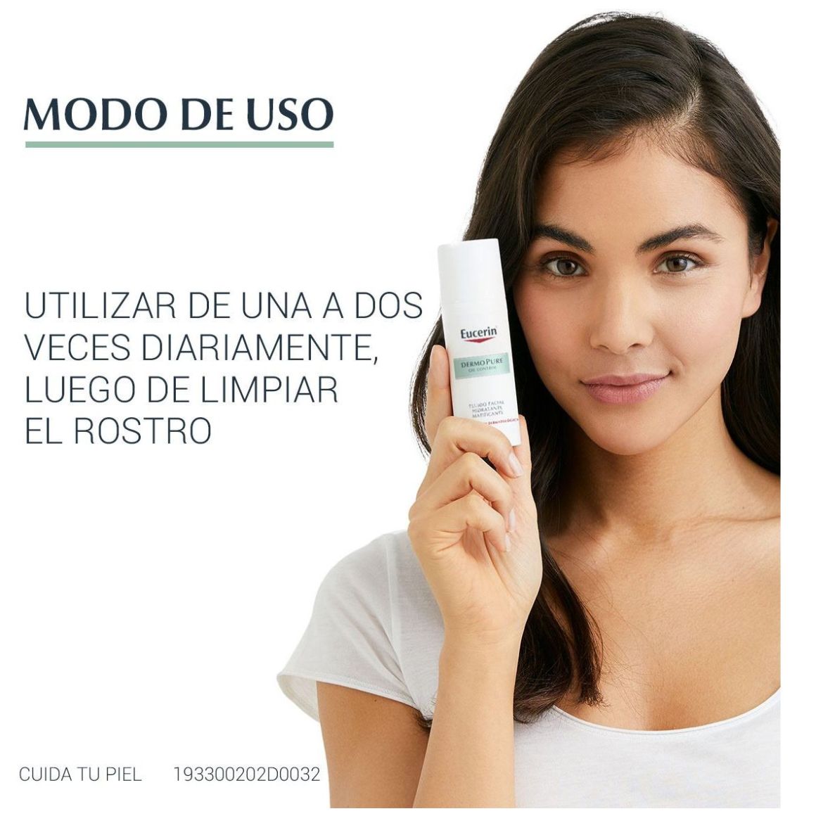 Eucerin Dermo Pure Fluido Facial Hidratante Matificante 50 ml image number 3