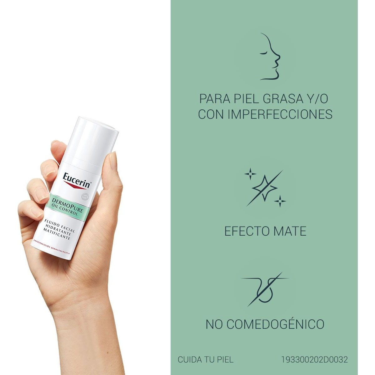 Eucerin Dermo Pure Fluido Facial Hidratante Matificante 50 ml image number 5