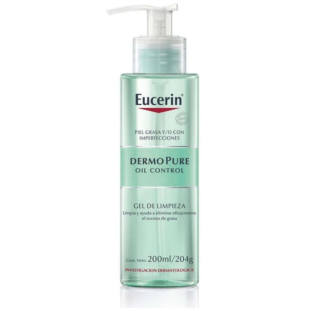 Eucerin Dermo Pure Oil Control Gel Limpiador Facial Piel Grasa 200 ml image number 0