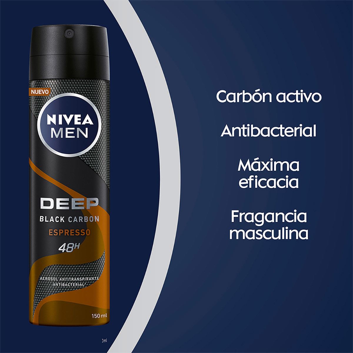 Desodorante Antitranspirante Hombre Deep Espresso Spray 150 ml image number 2
