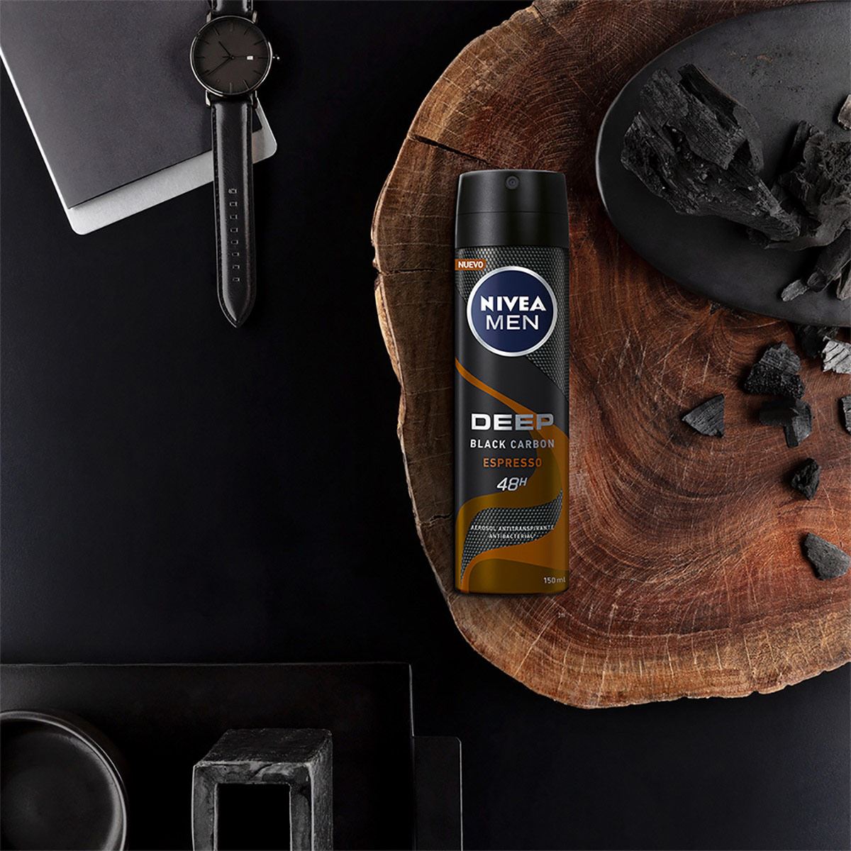 Desodorante Antitranspirante Hombre Deep Espresso Spray 150 ml image number 3