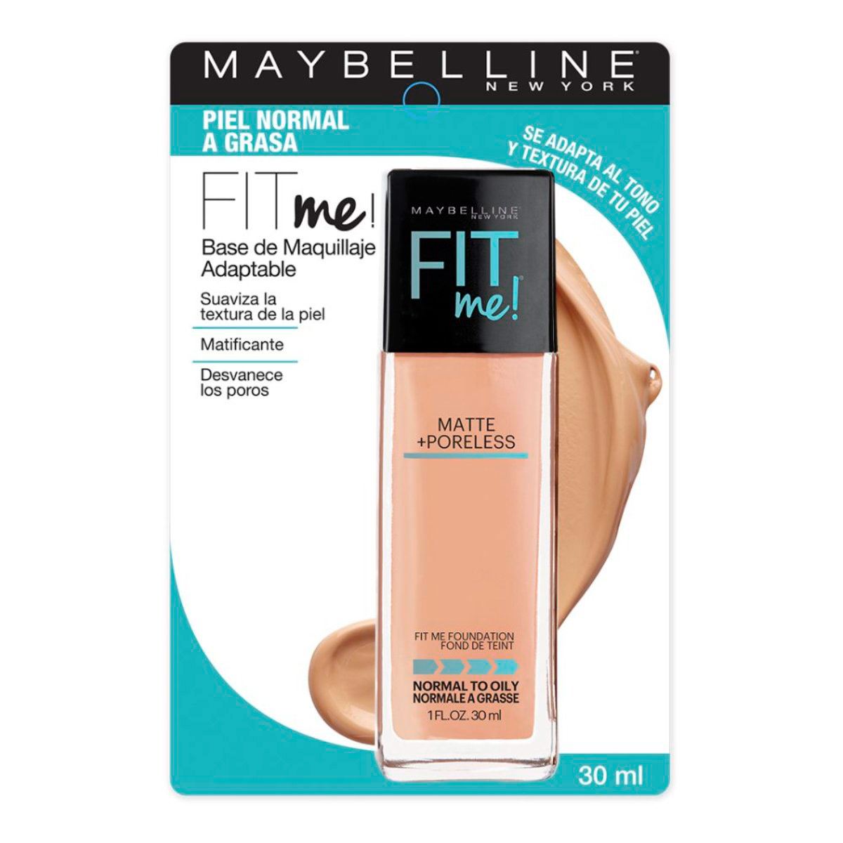 Maybelline Base de Maquillaje Fit Me! Matte + Poreless 320 Natural Tan 3 ml image number 1