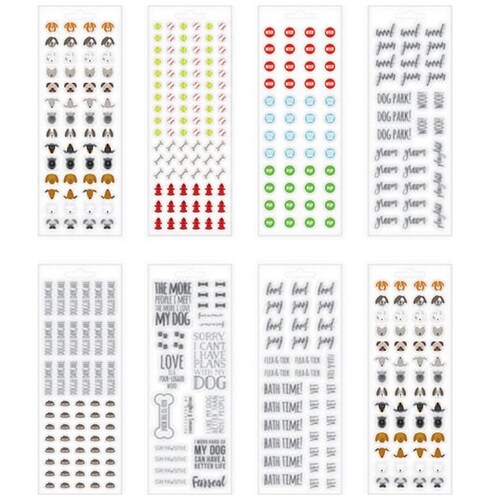 Stickers Cuidado a Tu Perro 8 Plantillas con 407 Unidades Ppsm-08 Happy Planner Happy Planner