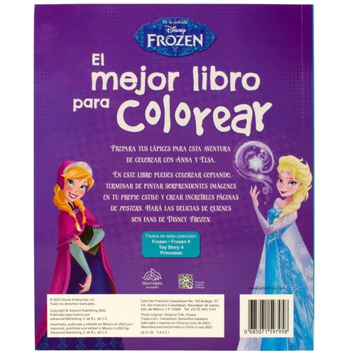 Mejor Libro para Colorear Frozen