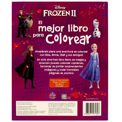 Mejor Libro para Colorear Frozen