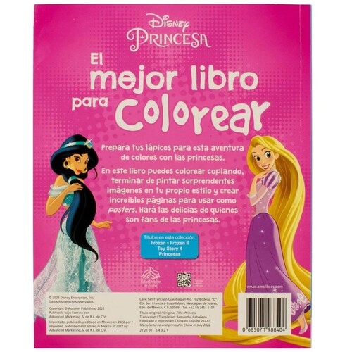Mejor Libro para Colorear Princesa