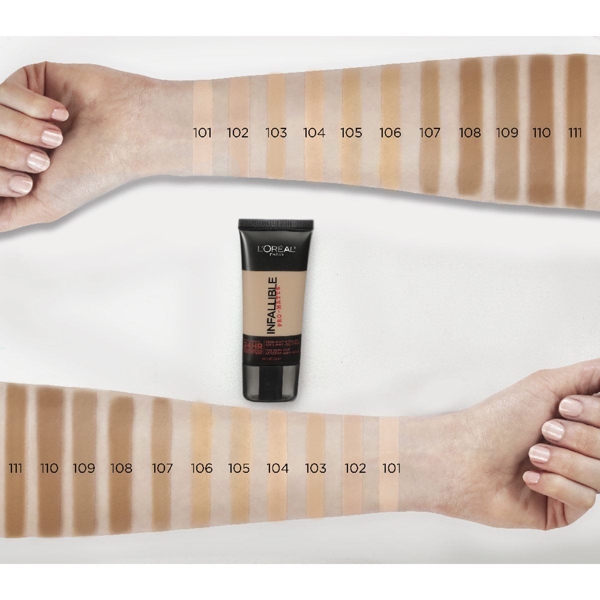 L’Oréal Paris Base De Maquillaje Infallible Pro-Matte Tono 109 Classic Tan image number 3