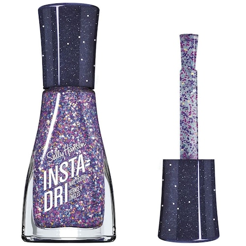 Esmalte Sally Hansen Insta-Dri 483 Morado Glitter Grape Shifter