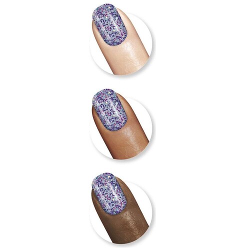Esmalte Sally Hansen Insta-Dri 483 Morado Glitter Grape Shifter