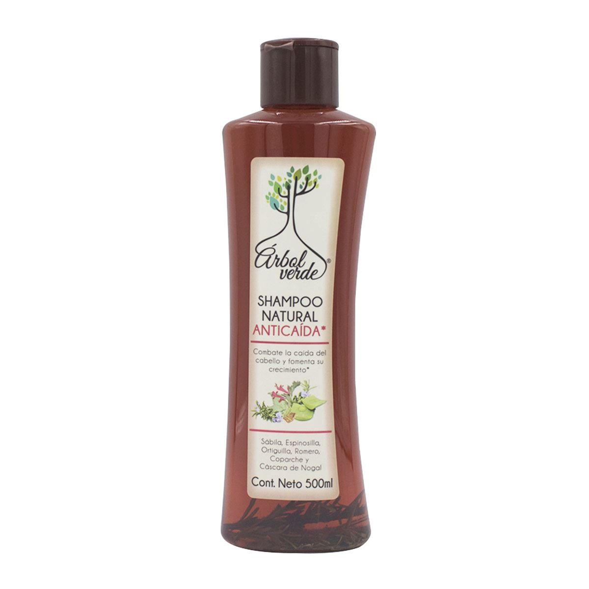 Shampoo Anticaida Árbol Verde 500  ml. image number 0