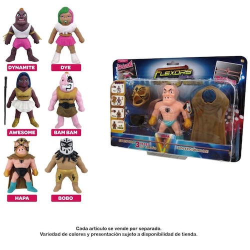 Ruz Action Figures Asst Infantil Unisex Btf Flexors G (World Wrestling Series 6)