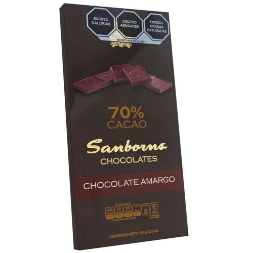Tablilla Chocolate Oscuro 70% Cacao 100 G