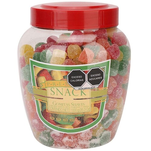 Vitrolero de Gomitas Suaves con 1 Kilo Sanborns
