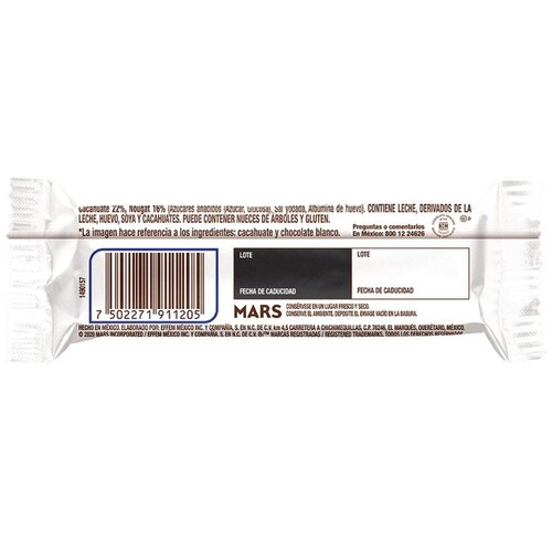 Snickers Blanco