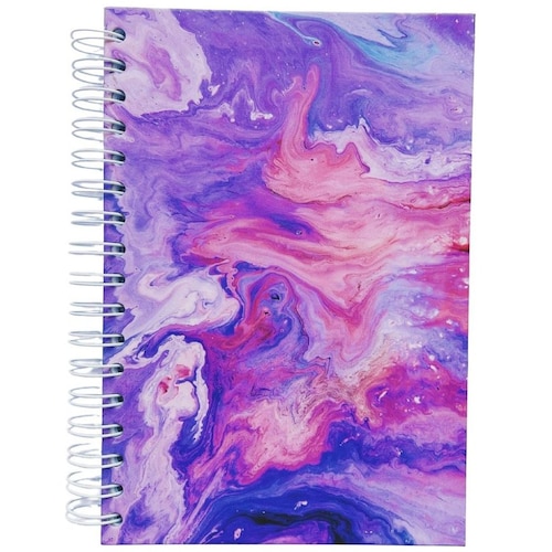 Libreta de Puntos Tamaño Francés Mármol Morado