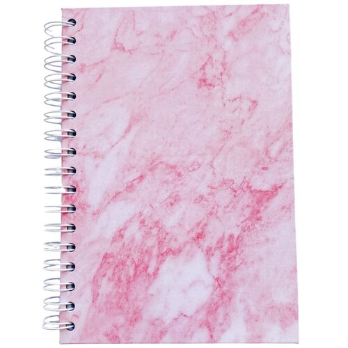 Libreta de Puntos Tamaño Francés Mármol Rosa