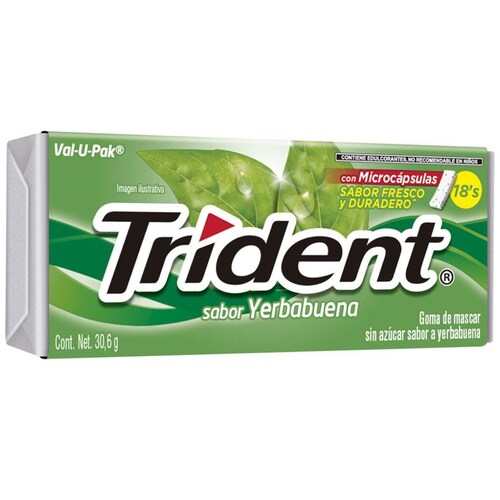 Chicles Trident Pack Yerbabuena