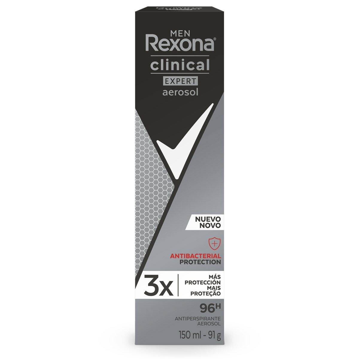 Desodorante Rexona Clinical Antibacterial en Aerosol 150 ml image number 0