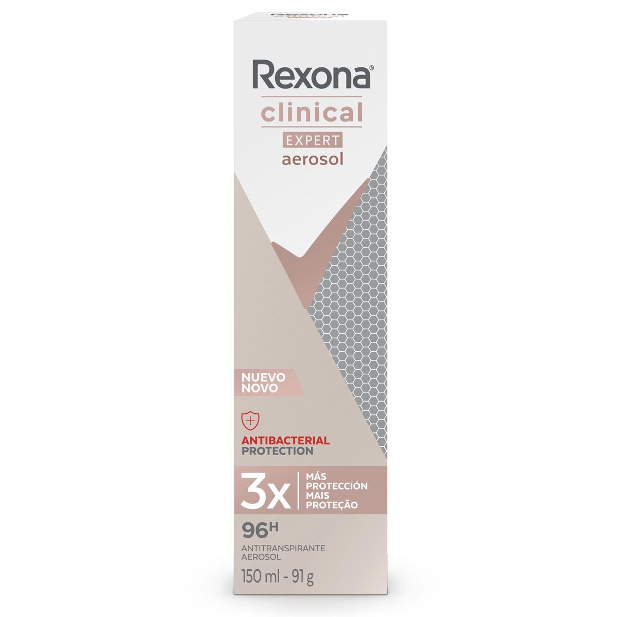 Desodorante Rexona Clinical Antibacterial en Aerosol 150 ml image number 0