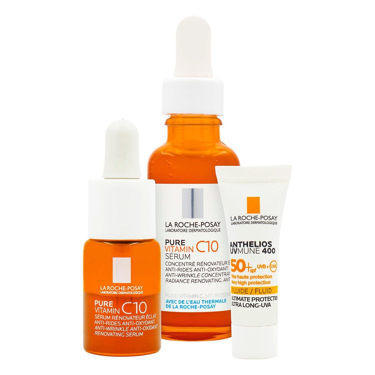 Kit De Sérum Facial Anti-Oxidante Pieles Sensibles Con Vitamina C Pura + Desmaquillante + Bloqueador Solar De Regalo image number 2