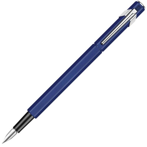 Pluma Fuente 840 Azul Punto Medio Caran D Ache