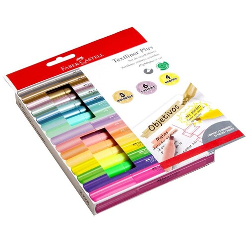 15 Resaltadores Textliner Plus Faber-Castell