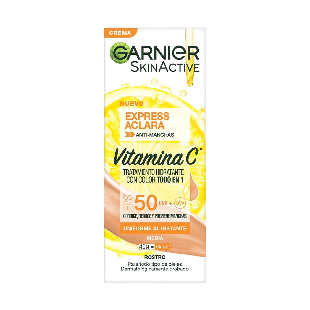 Garnier Express Tratamiento Hidratante Con Color Todo En Uno Tono Medio 40 ml image number 2