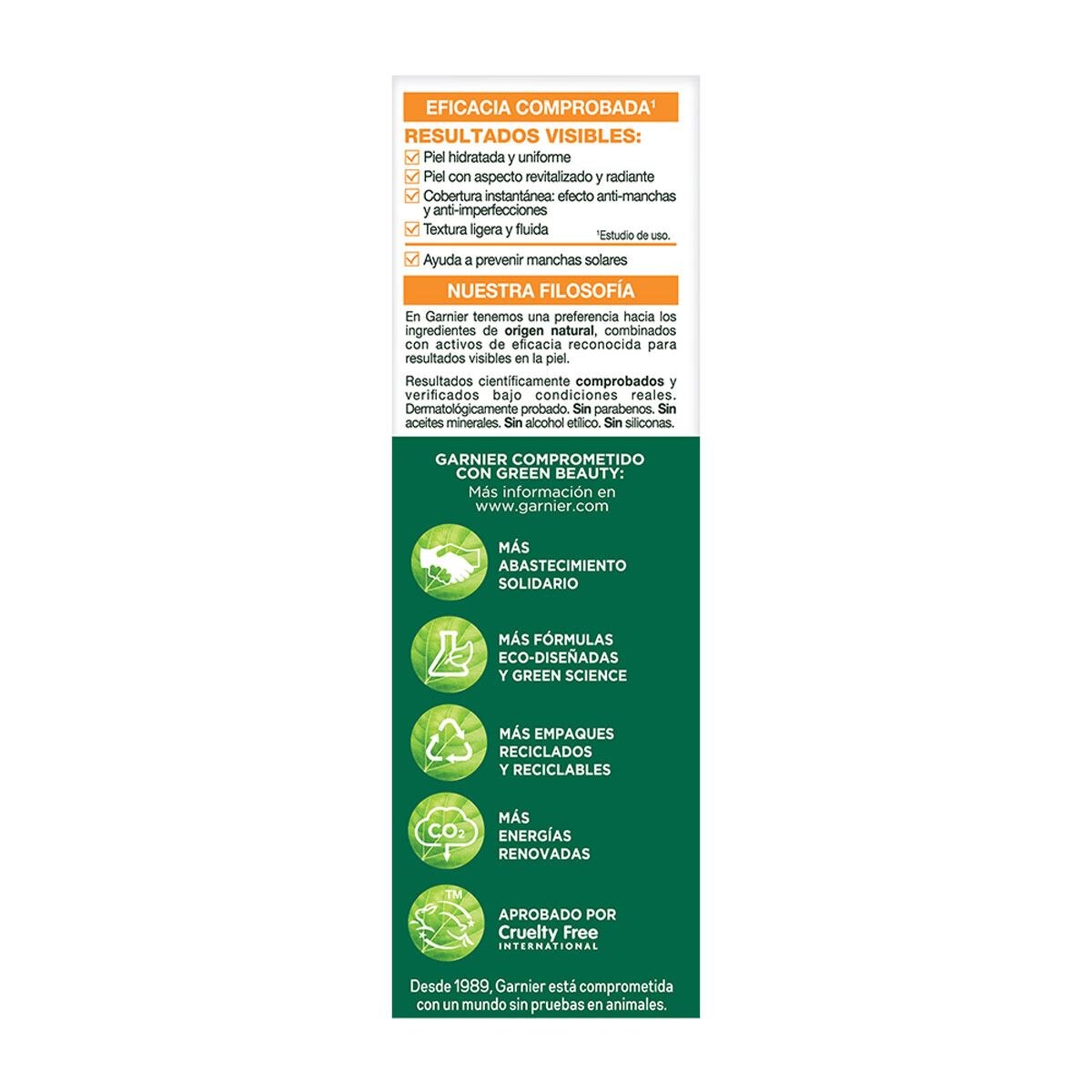 Garnier Express Tratamiento Hidratante Con Color Todo En Uno Tono Medio 40 ml image number 4