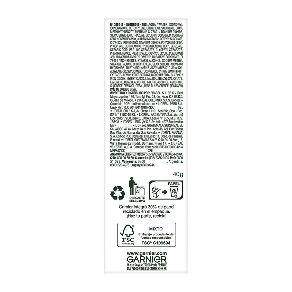 Garnier Express Tratamiento Hidratante Con Color Todo En Uno Tono Medio 40 ml image number 5