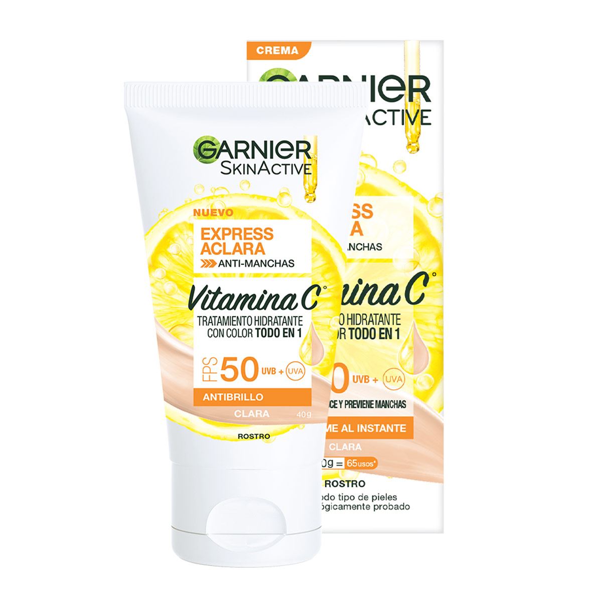 Garnier Express Tratamiento Hidratante Con Color Todo En Uno Tono Claro 40 ml image number 0