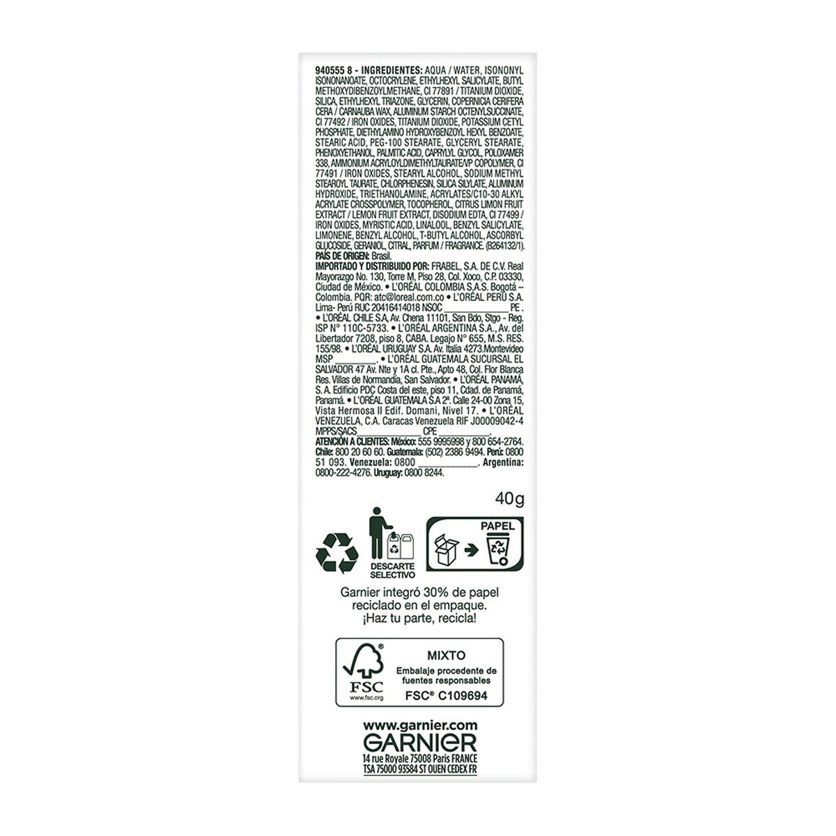 Garnier Express Tratamiento Hidratante Con Color Todo En Uno Tono Claro 40 ml image number 5
