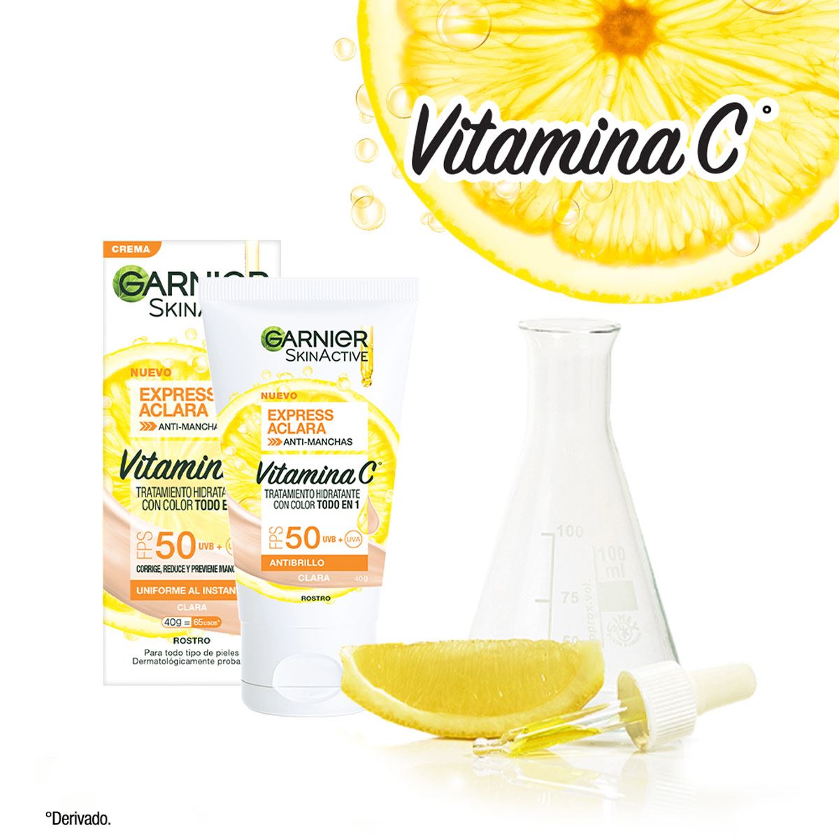 Garnier Express Tratamiento Hidratante Con Color Todo En Uno Tono Claro 40 ml image number 6