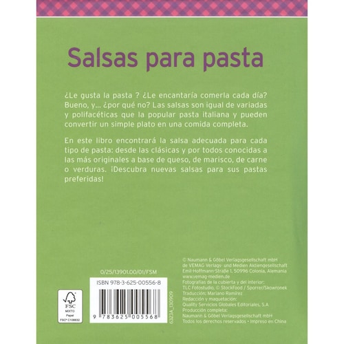 Salsas para Pasta (Mini Libros de Cocina) Devecchi