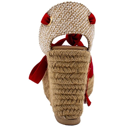 Alpargata con Cuña Y Liston Roja Ferrioni