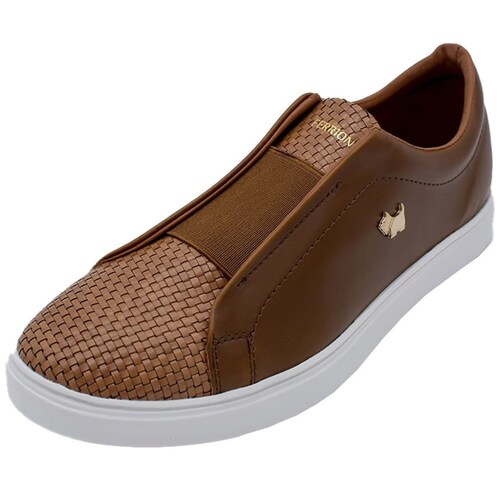Tenis para Hombre Elástico Café Ferrioni