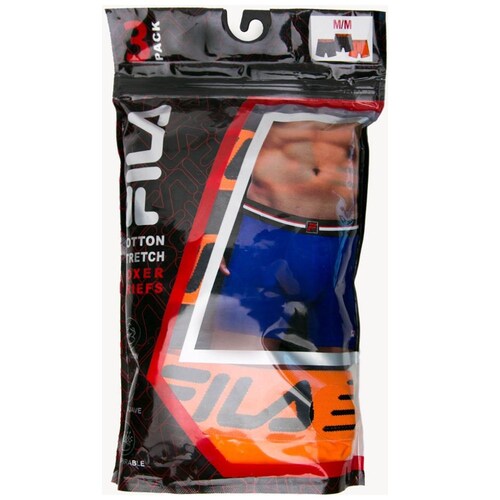 Bóxer para Hombre Algodón 3 Pack Spandex Fila