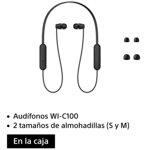 Audífonos Sony Wi-C100 Negro