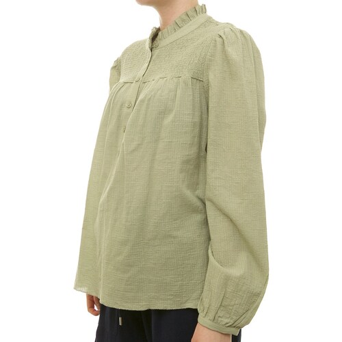 Blusa Lisa Manga Larga Cuello Ruffle para Dama Voltaire & Voltaire