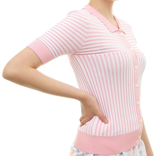 Blusa a Rayas Manga Corta para Dama Voltaire & Voltaire