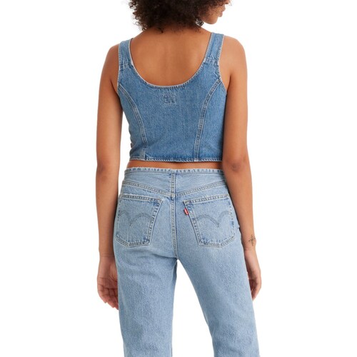Levi's® Top Crop Charlie de Mezclilla para Mujer