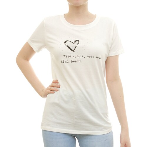 Playera Manga Corta con Aplicaciones para Dama Studio si