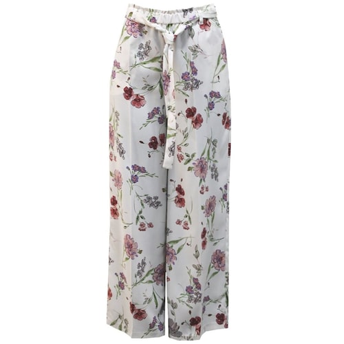 Pantalón Kitana Corte Recto Diseño Estampado de Flores para Mujer