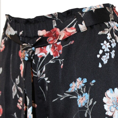 Pantalón Kitana Corte Recto Diseño Estampado de Flores para Mujer