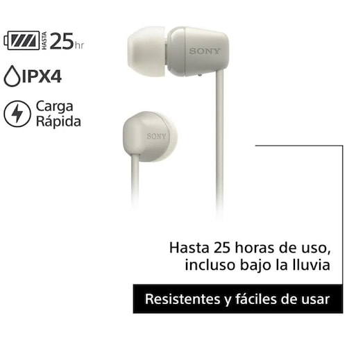Audífonos Inalámbricos Sony Wi-C100 Beige