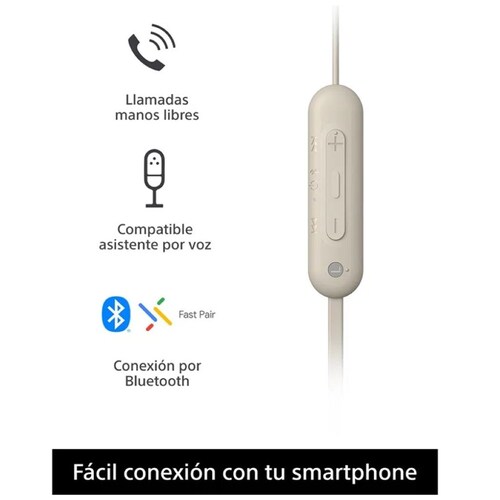 Audífonos Inalámbricos Sony Wi-C100 Beige