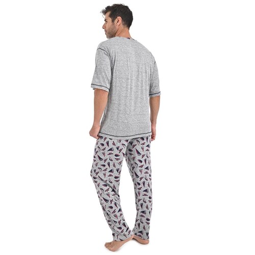 Pijama para Hombre Manga Corta Y Pantalón