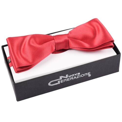 Moño para Hombre Liso Rojo Nuova Generazione