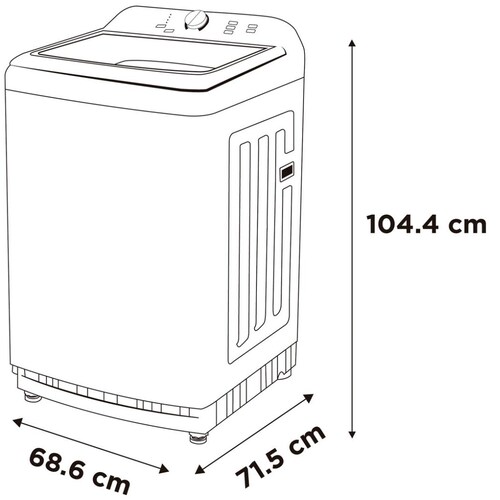 Lavadora Midea Automática Blanca 23 Kgs Midea
